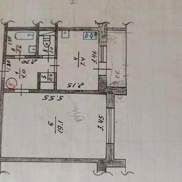 Продаж однокімнатної квартири в центрі с. Богданівка, 30км від Києва