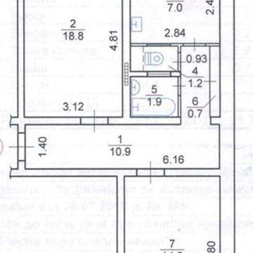 Продаж 2-х кімн. торцевої квартири на Русанівці. 58,7м2.