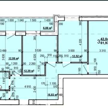 Продам большую 3к квартиру 83м2 в Новострое ЖК Мира 3 ХТЗ ЖК Мира 3