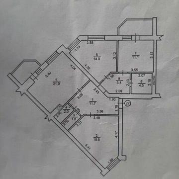 Продаж 3к Квартира Отамана Орлика (Ватутіна) вулиця