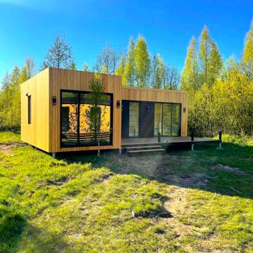 Каркасний панорамний будинок 45 м2 від Виробника