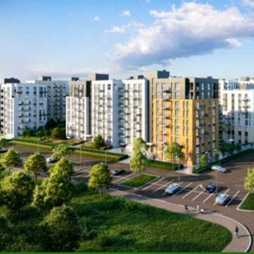Квартира 1 кімн 37 м2 у м Пустомити (6 км від Львова ) ЖК Садова Алея