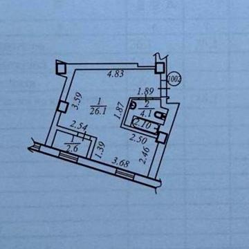 Продаж 1к Квартира Шевченка вулиця ЖК Катеринославський I