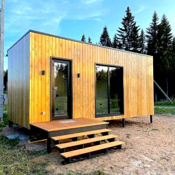 Панорамный модульный дом 36 м2