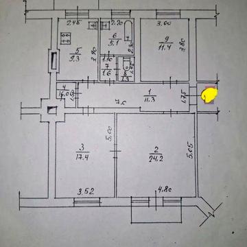 3 ком.кв. вул. Алчевський буд.56 Центр