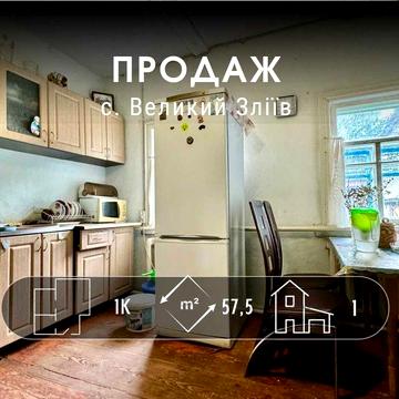 Недорогий будинок, с.Великий Зліїв! Велика ділянка! A11