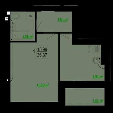 LS-5 Продам  ЖК Гидропарк 1к.кв. ЖК Гидропарк