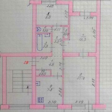 Продам 3к квартиру на институте