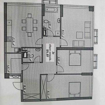 3-комнатная квартира, 105 кв.м., ЖК Атмосфера, Аркадия ЖК Атмосфера