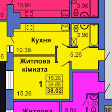 1 кімнатна квартира, новобудова, інд.опалення, Сади-1 ‼️Вигідна ціна‼️