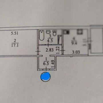 1 К. 40 кв. ул. Максимовича 2 эт/22 кирп. Шикарная планировка! ЖК Максимовичв М д 7-Б