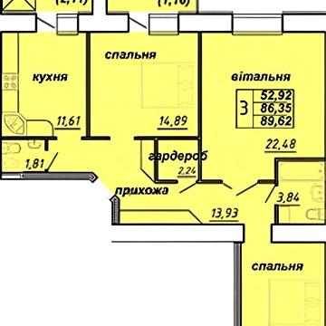 Продаж 3к Квартира Яреми вулиця