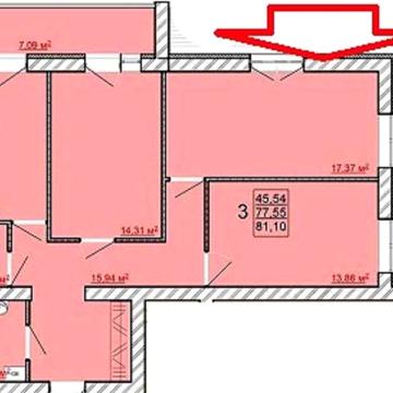Продам  3-комн квартиру  81м2 в Новострое ЖК МИРА 1 MV ЖК МИРА  1