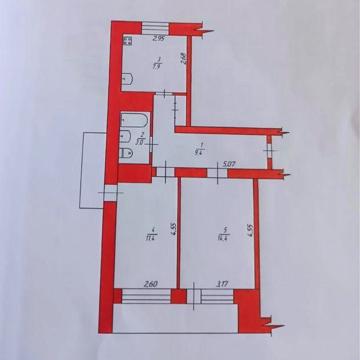 Продам 2-во кімнатну квартиру, вул.Покровська,121!