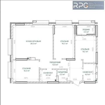 ЗДАНИЙ БУДИНОК 3к квартира 95.30м² ЖК Будинок на Вавілових Є ГЕНЕРАТОР ЖК Будинок на вавілових