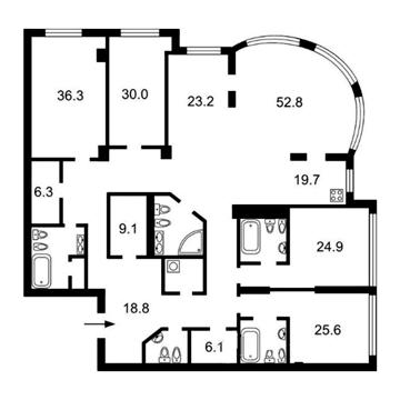 Квартира вул. Івана Мазепи 11 Б, ЖК Diamond Hill, 359 м² ЖК Diamond Hill