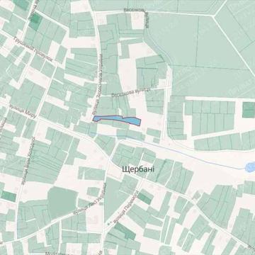 Земельна ділянка з комунікаціями в с. Щербані