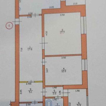 Терміново. Продам   квартиру 3 кімнати.  85 кв.м. вул. Тургенева.