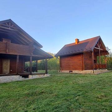 Дім в карпатах.Зруб комплекс + баня.гараж