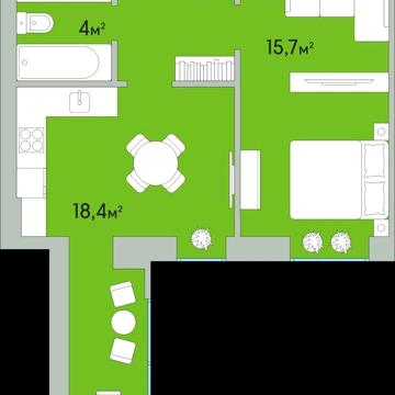 м. Луцьк, 1-кімнатна квартира, ЖК Green Estate ЖК Green Estate