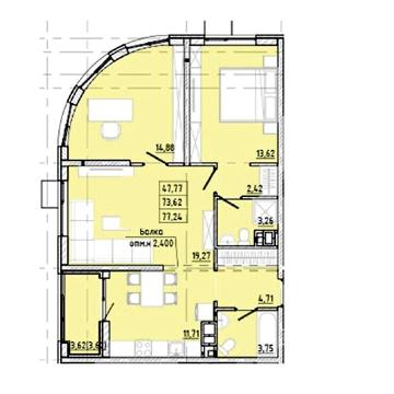 Продаж 3к Квартира Івана Франка вулиця ЖК Modern
