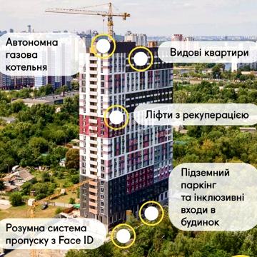 Без% 2-х кімнатна, 60.2 кв.м. В новому ЖК. Розтермінування ЖК Синергія