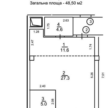 Чабани продаж квартири 48,5м2 Жк Чабани-2
