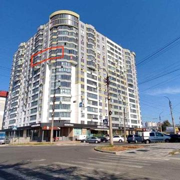 Продаж 2-кімнатної квартири в новобудові. Центр Черкас. Панорамний вид ЖК Грушевського,110