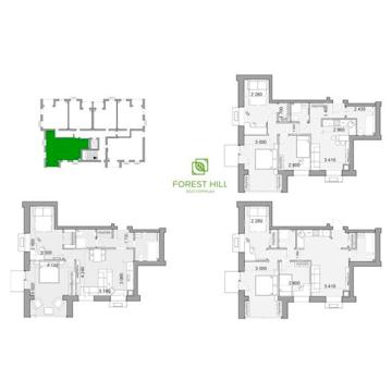 Продам отличная 2к квартира ЖК Fоrest Hill  Форест Хилл