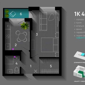 Продаж однокімнатної квартири