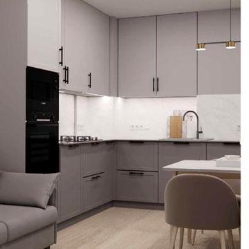 Квартира 50м² з дизайн проектом у подарунок поруч з озером.