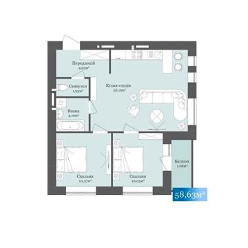 Продаж 2к Квартира Легоцького вулиця ЖК West Towers