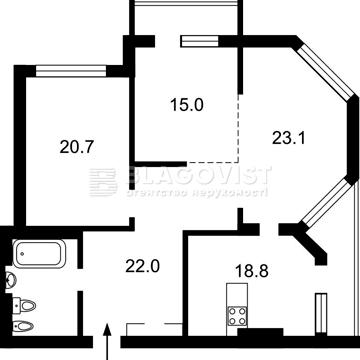 3 к кв. 110м2. Ремонт. Район Кудрявець/Львівська площа. Видова. ЖК Кудрявський