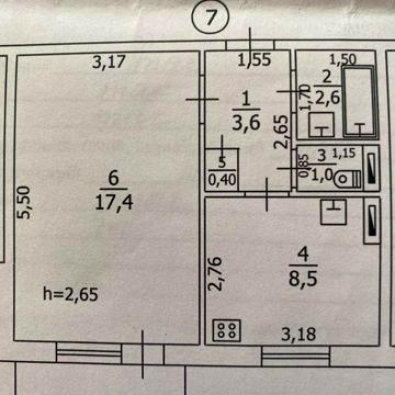 Квартира однокімнатна м.Тараща