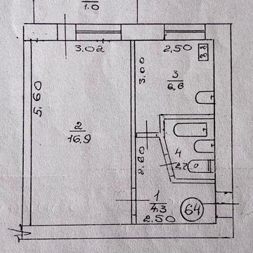Продам 1 кімнатну квартиру військове /містечко№12