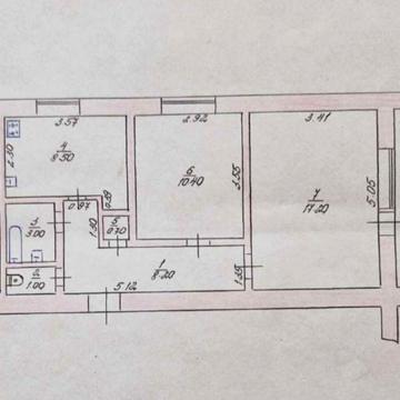 Продам квартиру 54m² з лоджиєю плюс гараж в дворі