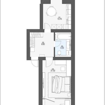 Затишна 1-кімнатна з лоджією біля центру! ЖК Friendly