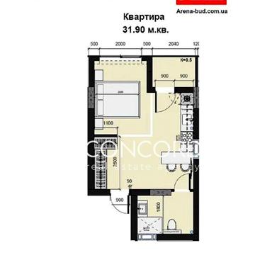 Продаж 1к Квартира Фізкультурна вулиця ЖК Набережный квартал