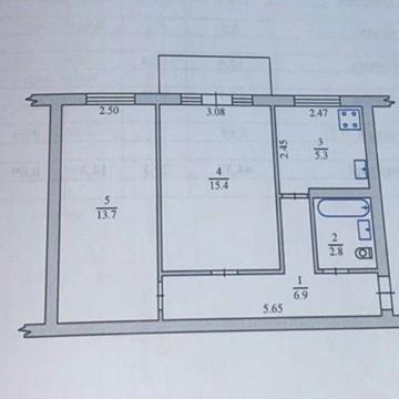 Продаж 2-х  кімнатної квартири