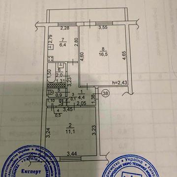 Двокімнатна квартира в місті Вишгороді