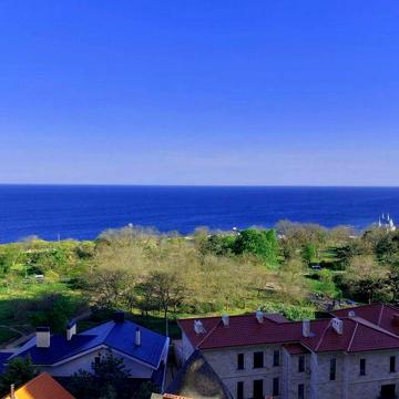 на ЛЕТО/на МЕСЯЦ - КАМАНИНА евро-двушка с ванной и ВИДОМ на МОРЕ
