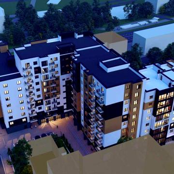 Простора 3к квартира в центрі міста від забудовника