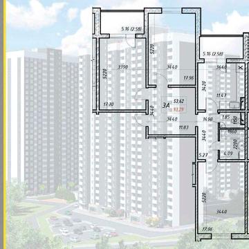 Крутезна 3-кімнатна 94м.ЖК Деснянський.вул. Електротехніча, Буд.1 ЖК Деснянский