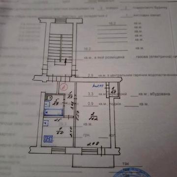 Продам квартиру однокімнатну