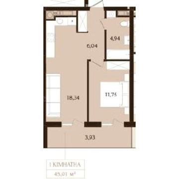 Продаж 1к Квартира Зелена вулиця ЖК Infinity Park