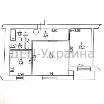 2 кімнатна квартира 52 кв.м на вул. Головатого 3