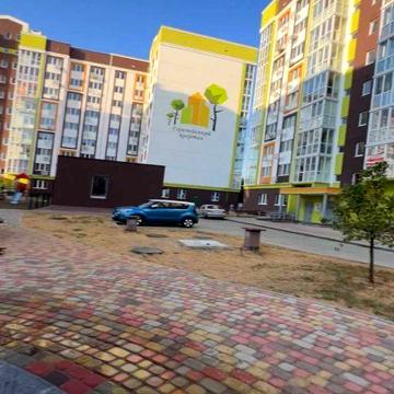 1к квартира Європейський квартал. вікна на фонтан, 42м, 6/9 поверх