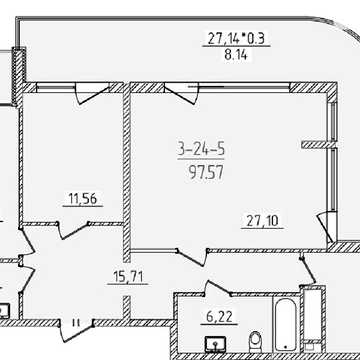 Продаж 3к Квартира Краснова вулиця ЖК Kadorr City