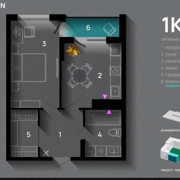 Продаж 1км квартири ЖК Skygarden ЖК Skygarden