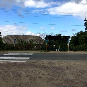 Зем діляна  16.8 з будинком по центральній вулиці  паркан за зупинкою